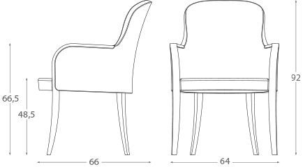 Стильный стул Montbel Euforia 00132