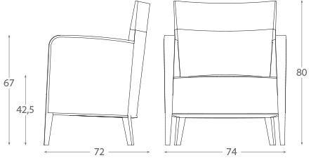 Дизайнерское кресло Montbel Logica 00942
