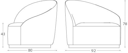 Стильное кресло Montbel Euforia System 00164SX