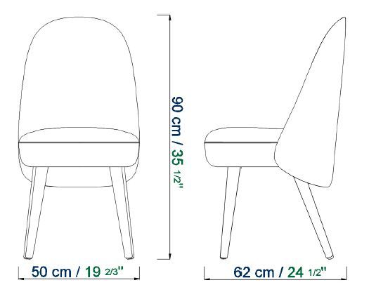Мягкий стул с оригинальной спинкой Roche Bobois Identities