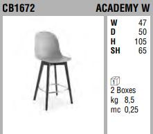 Барный стул Connubia Academy W CB1672