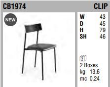 Современный стул Connubia Caffe CB1974