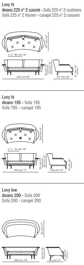 Современный диван Bonacina Vittorio Lovy
