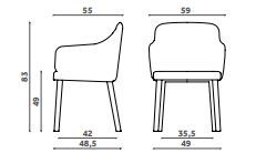 Обеденный стул Miniforms Alì