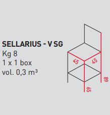 Дизайнерский стул Airnova Sellarius - V SG