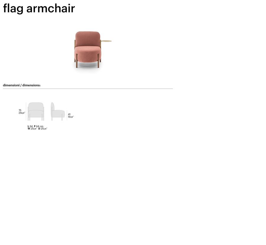 Дизайнерское кресло Bolzan Flag