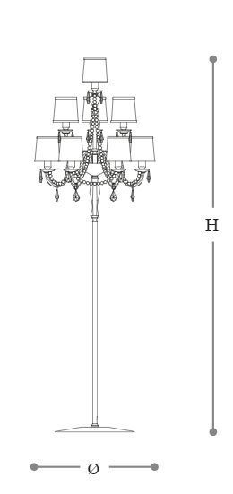 Классическая лампа Italamp 445 Lenoir