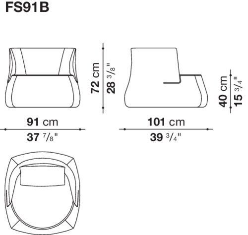 Дизайнерское кресло B&B Fat-Sofa