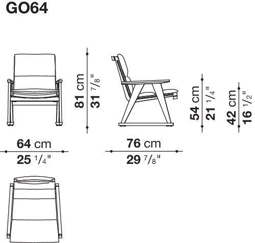 Уличное кресло B&B Gio