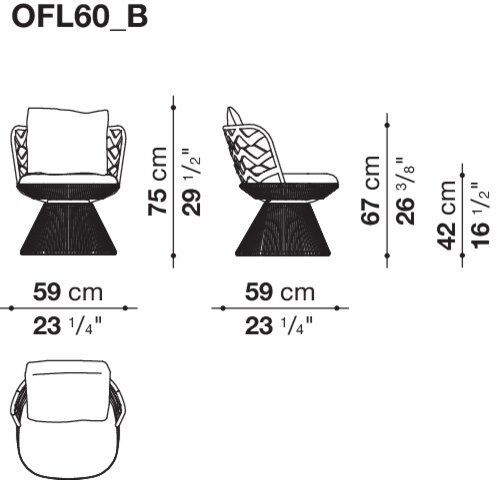 Дизайнерский стул для сада B&B Flair O' Outdoor