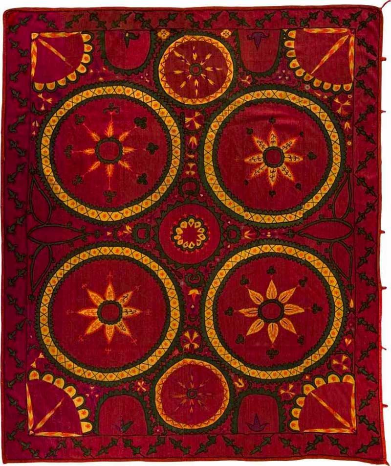 Разноцветный ковер Altai Suzani SUZ0258