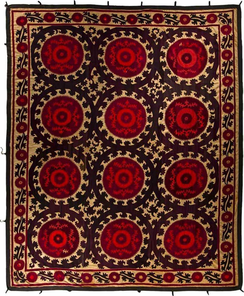 Яркий ковер Altai Suzani SUZ0056