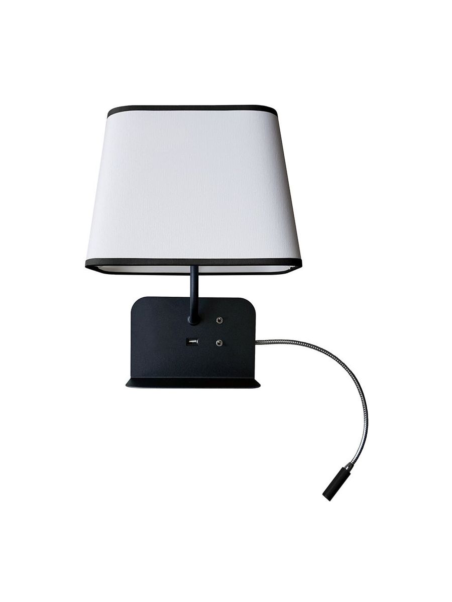 Удобный светильник для стены Designheure Applique Fixe USB Liseuse LED Droite Escale