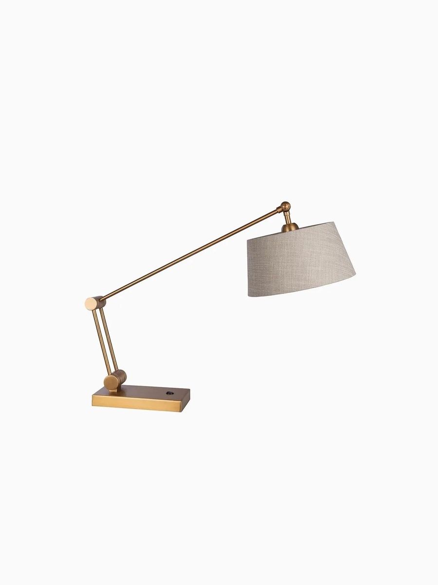 Настольный светильник Heathfield Torun Antique Brass Desk Lamp