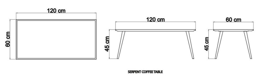Журнальный столик Skyline Design Serpent Coffee Table