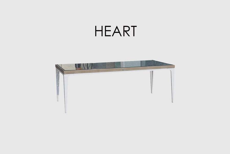 Современный стол Skyline Design Heart Dining Rect Table