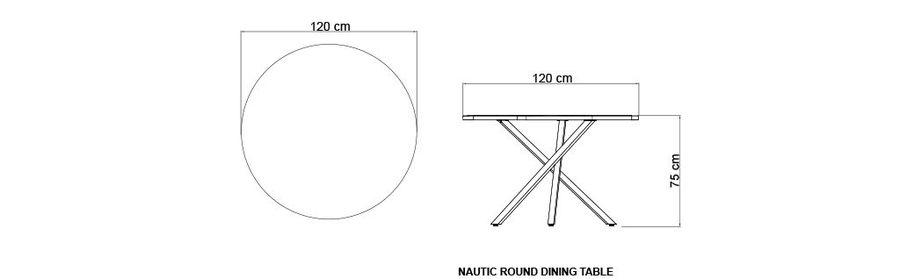 Обеденный стол Skyline Design Nautic Round Dining Table