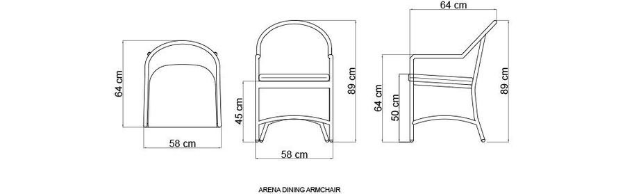 Плетеный стул Skyline Design Arena Dining Chair
