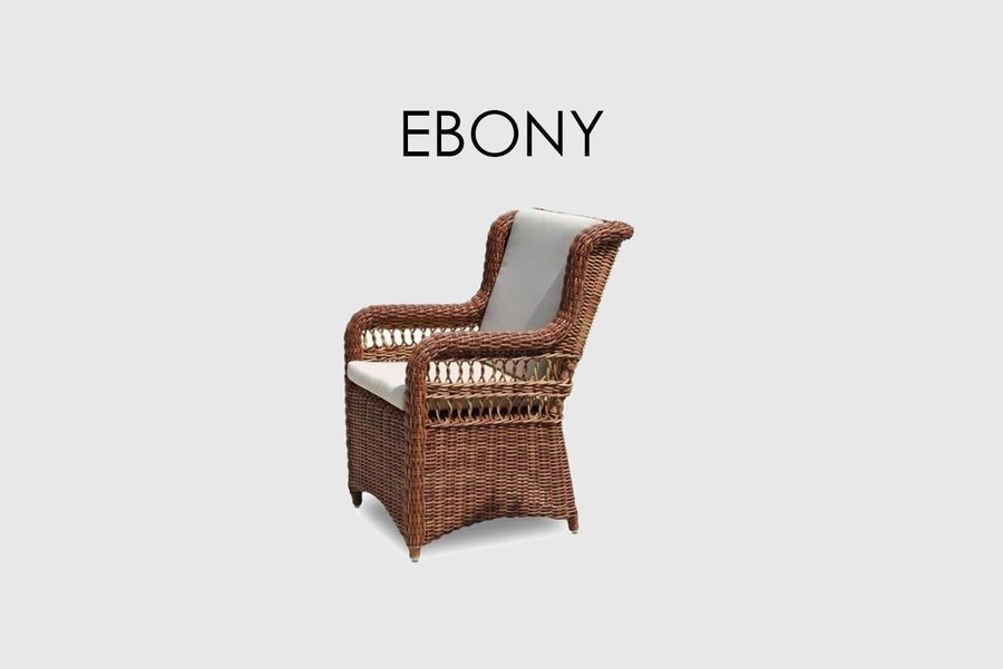 Плетеный стул Skyline Design Ebony Dining Armchair