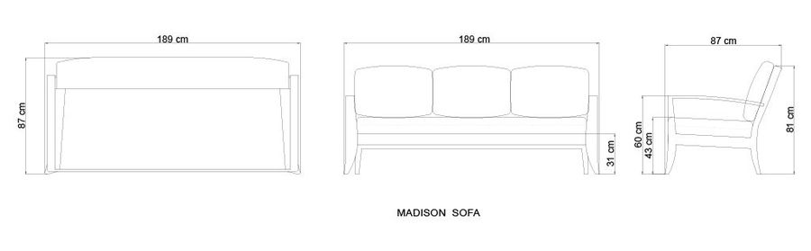 Модный диван Skyline Design Madison Sofa