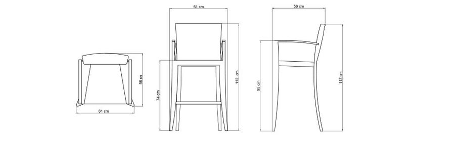 Барный стул Skyline Design Madison Barstool