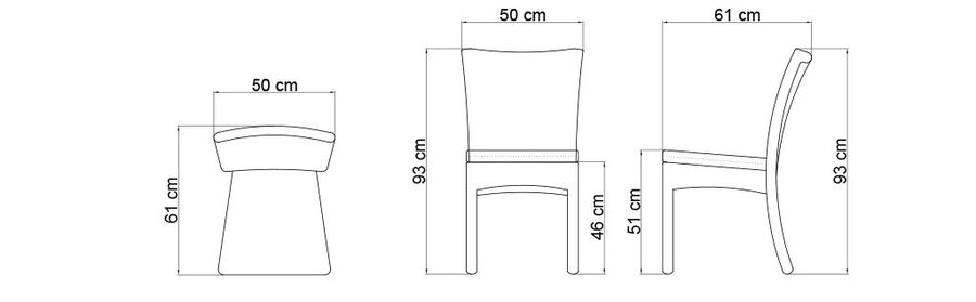 Плетеный стул Skyline Design Ria Dining Chair