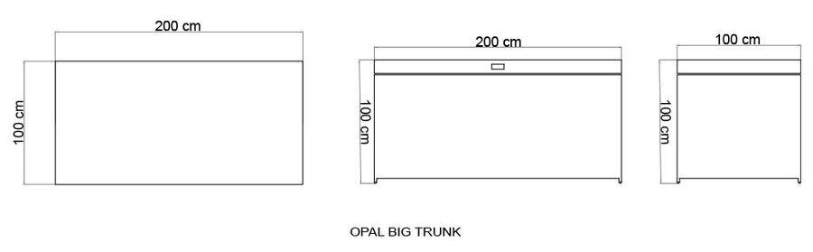 Стильный сундук Skyline Design Opal Extra Large Trunk