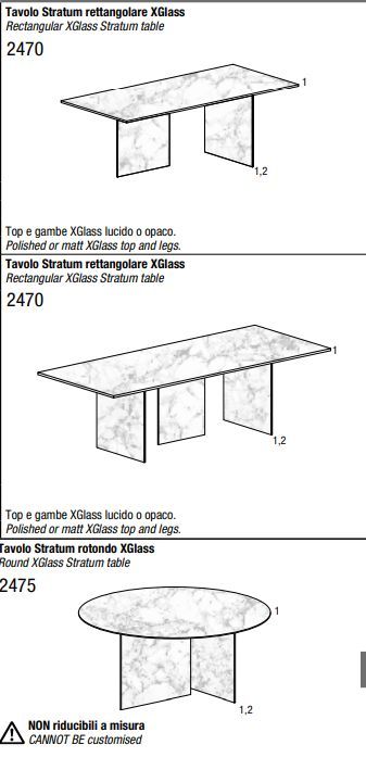 Современный стол Lago Stratum Table