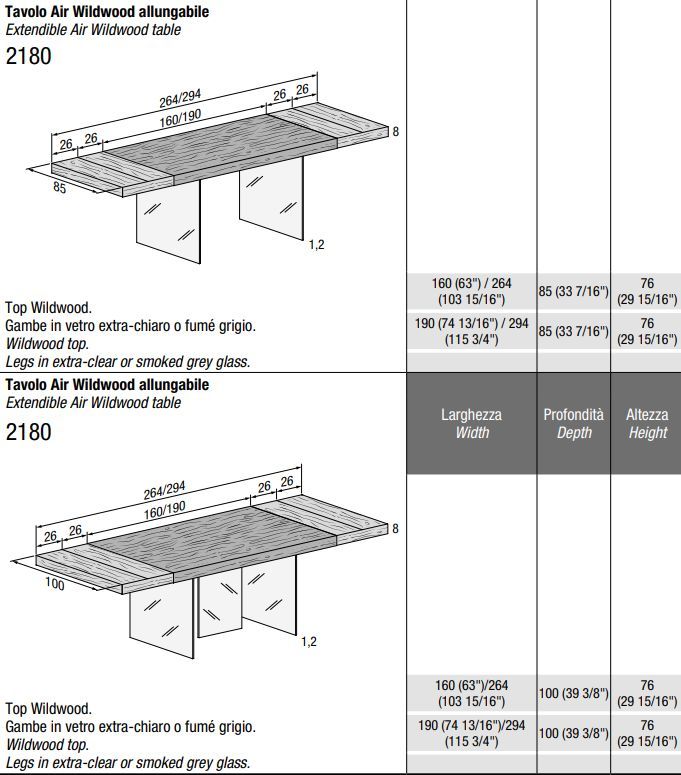 Стол-трансформер Lago Air Extendable Table