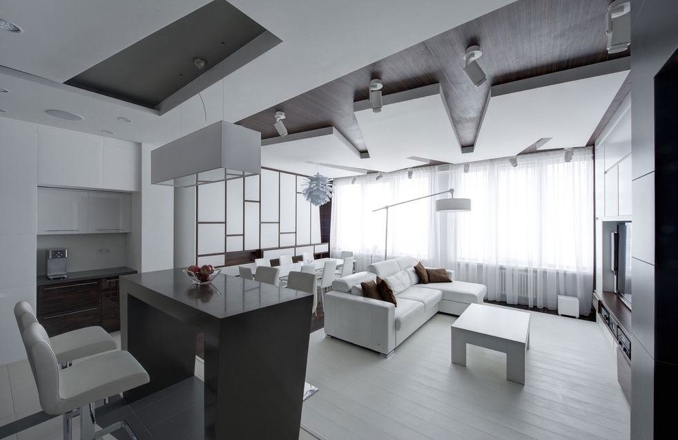 Проект: московские апартаменты в стиле хай-тек