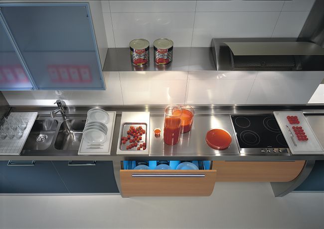 Кухня Aster Cucine. Модель Trendy Laminato Colours