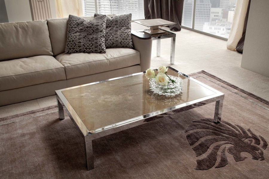 Журнальный столик Giorgio Collection Rectangular cocktail table with marble’s top