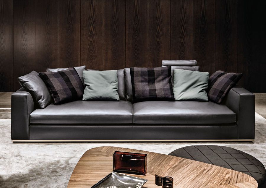 Кожаный диван Minotti Powell.112