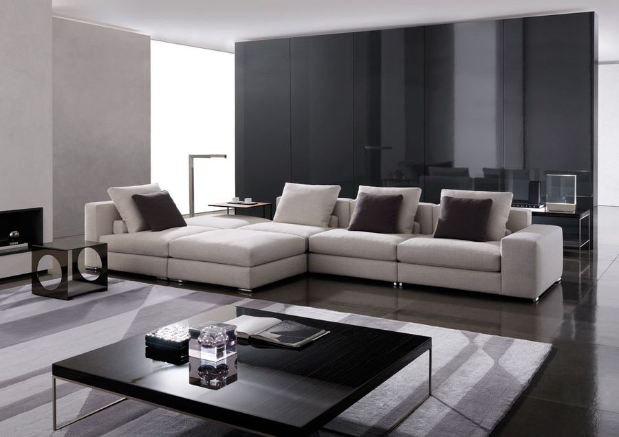 Трехместный диван Minotti Jagger High Back