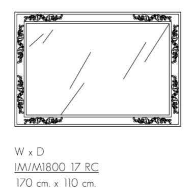 Настенное зеркало Patina Impero IM/M1800 17 RC