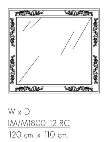 Настенное зеркало Patina Impero IM/M1800 12 RC