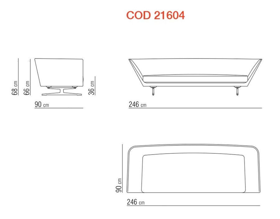 Трехместный диван FlexForm Zeus 21604