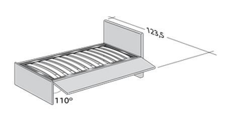 Размеры кровати Flou Biss