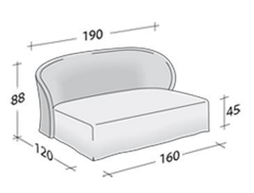 Размеры кровати Flou Celine