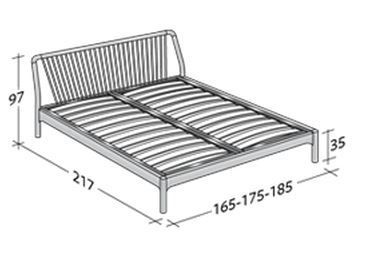 Размеры кровати  Flou Sveva