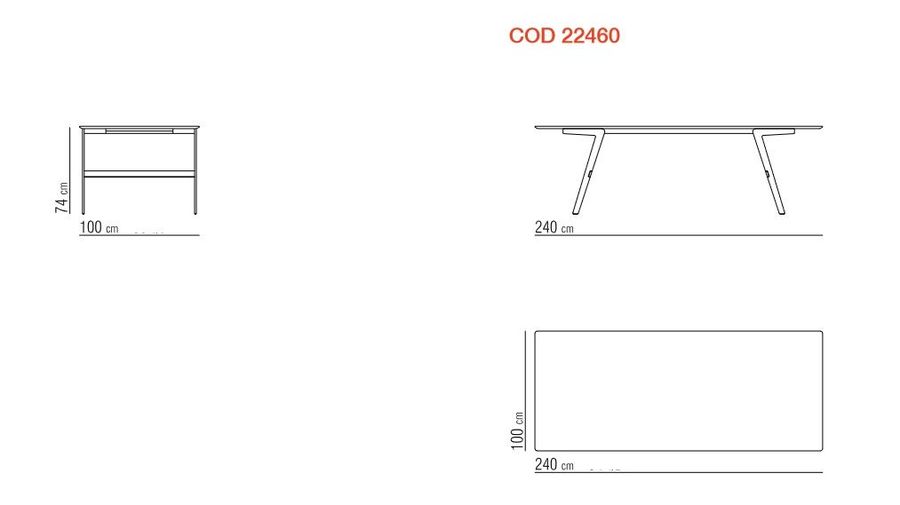 Современный стол FlexForm Soffio