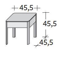 Размеры табурета Flou Bato