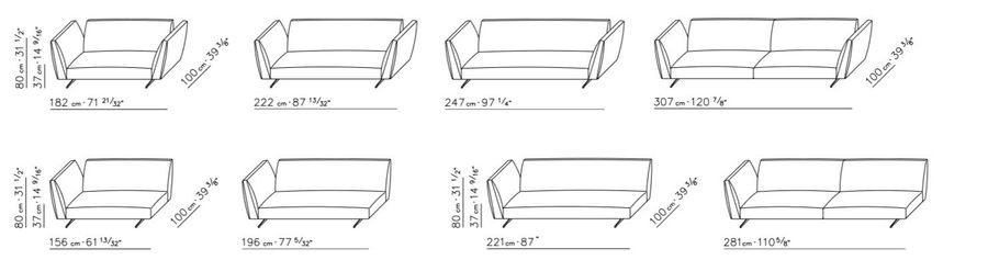 Диван в современном стиле FlexForm Evergreen