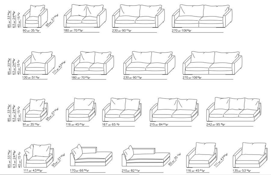 Дизайнерский диван в современном стиле FlexForm Magnum