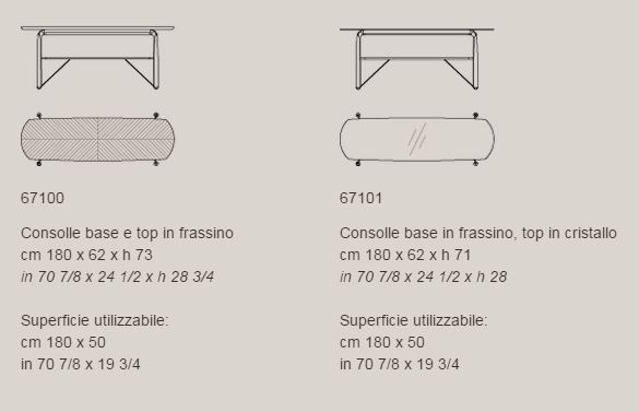 Дизайнерская консоль Giorgetti Deck