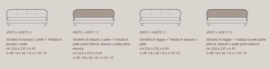 Двуспальная кровать Giorgetti Norma