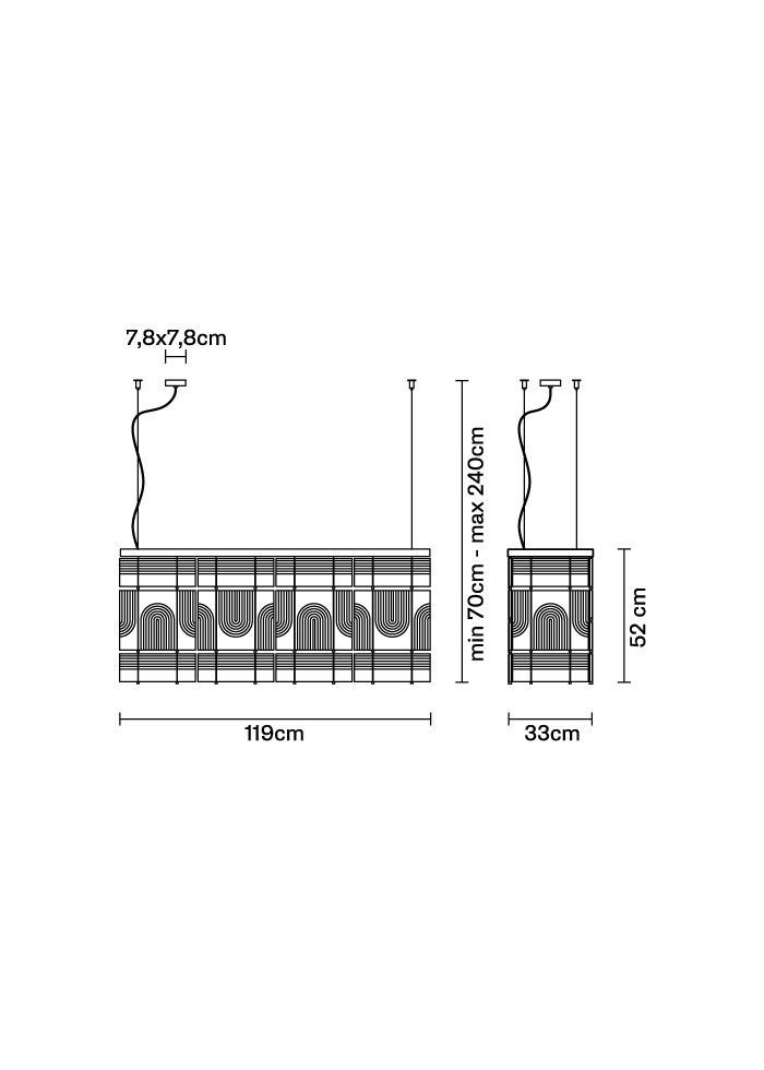 Люстра Fabbian Laminis