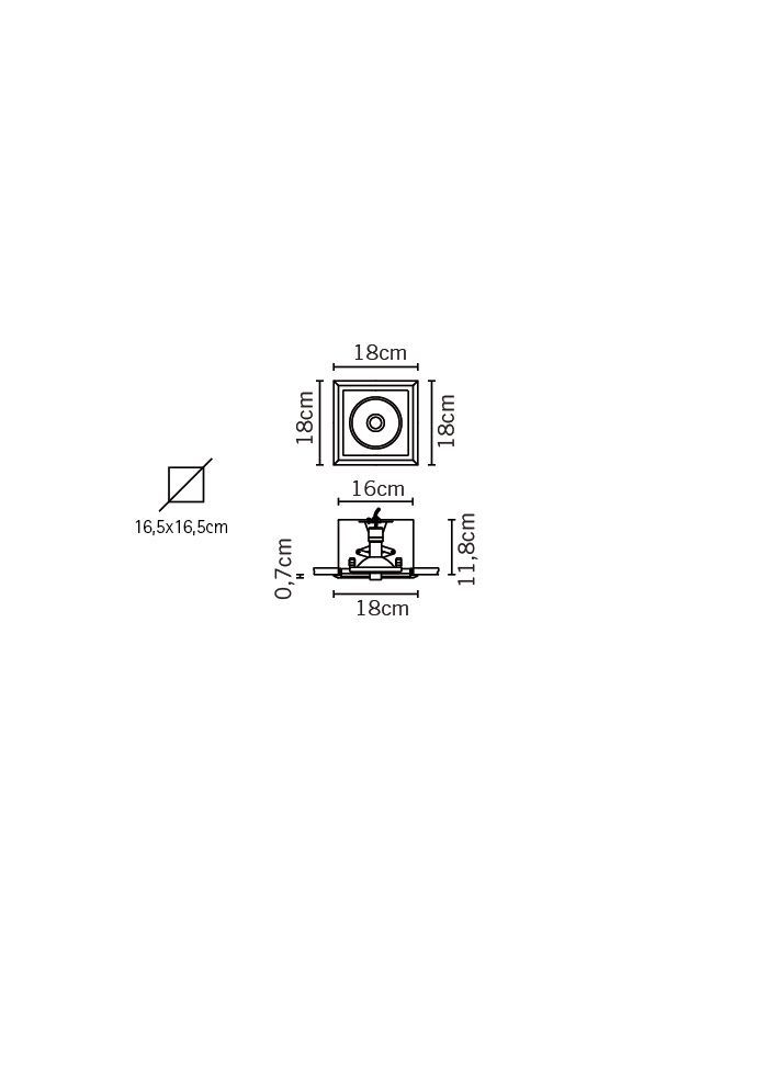 Потолочный светильник Fabbian Plano