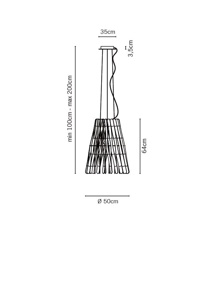 Люстра Fabbian Stick