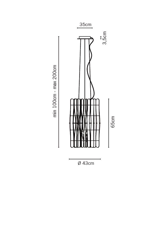 Люстра Fabbian Stick